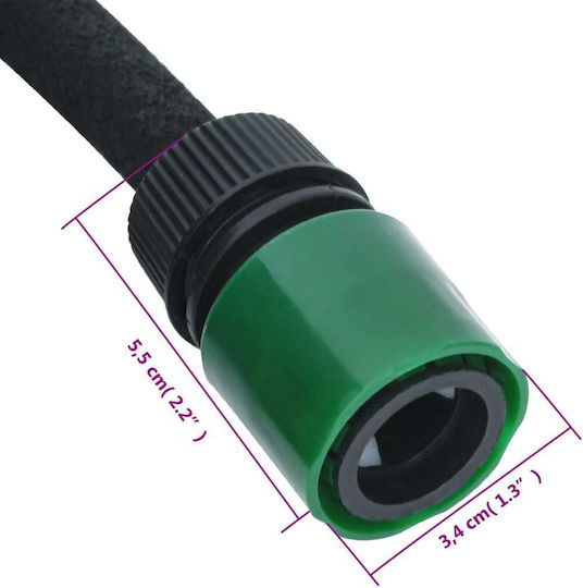 vidaXL Gartenschläuche Set 1/2" 50m