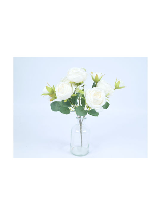 Buchet din Flori Artificiale Rose 27cm 1buc (Diverse culori)