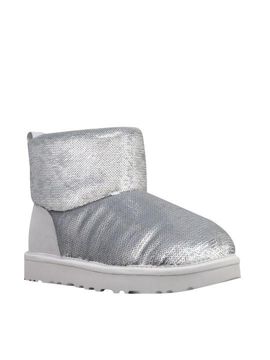 Ugg Australia Classic Mini Mirror Ball Boots Silver 1151291-SLVR