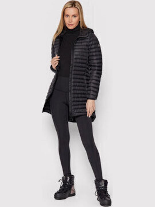 Sirdal Women's Short Puffer Jacket for Winter Black