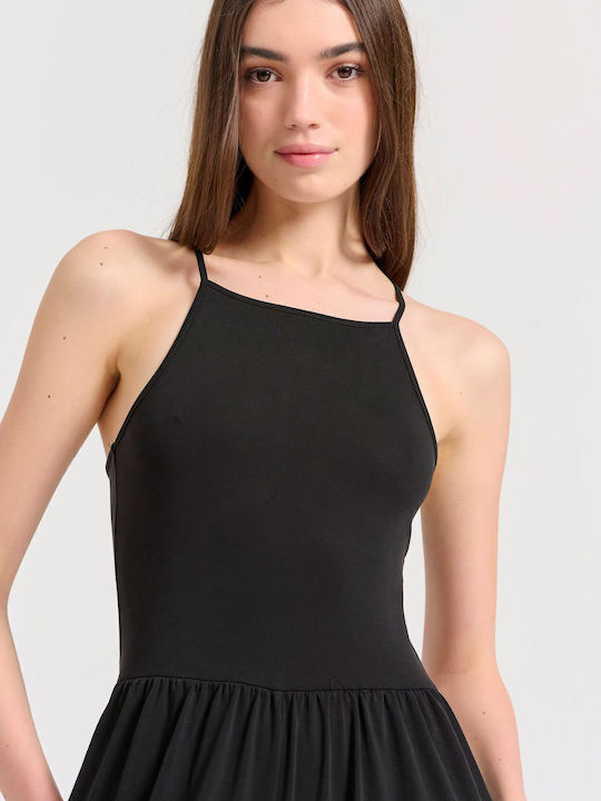 Wide Leg Fit Ολόσωμη Φόρμα Με Πλαϊνά Ανοίγματα
