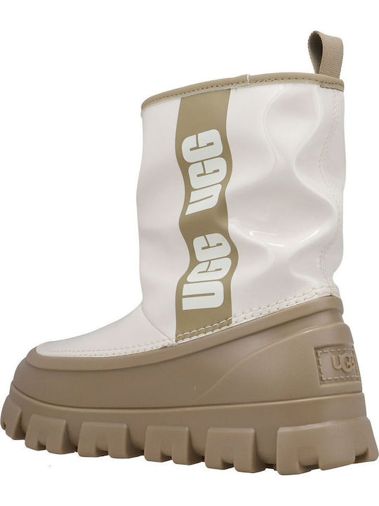 Classic Brellah Mini Women's High Heel Wellies Beige