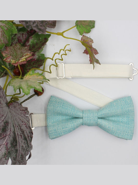 JFashion Linen Handmade Bow Tie Green JFashion Linen Handmade Bow Tie Green