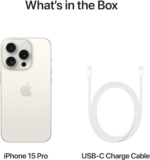 Apple iPhone 15 Pro (8GB/128GB) White Titanium