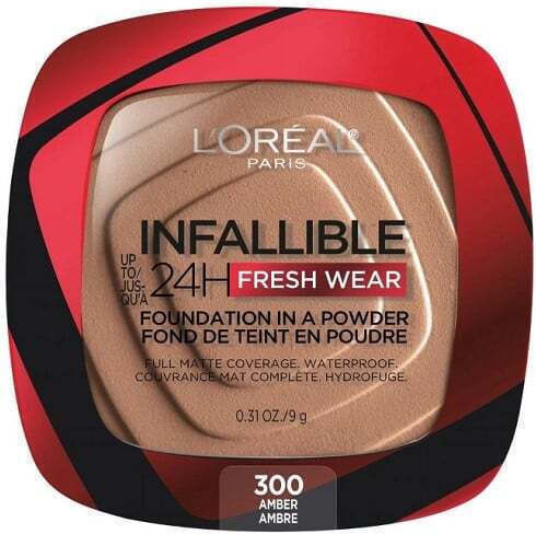 Pudra De Fata, Loreal, Infallible 24h Fresh Wear, Foundation in einem Puder, 300 Amber, 9 G