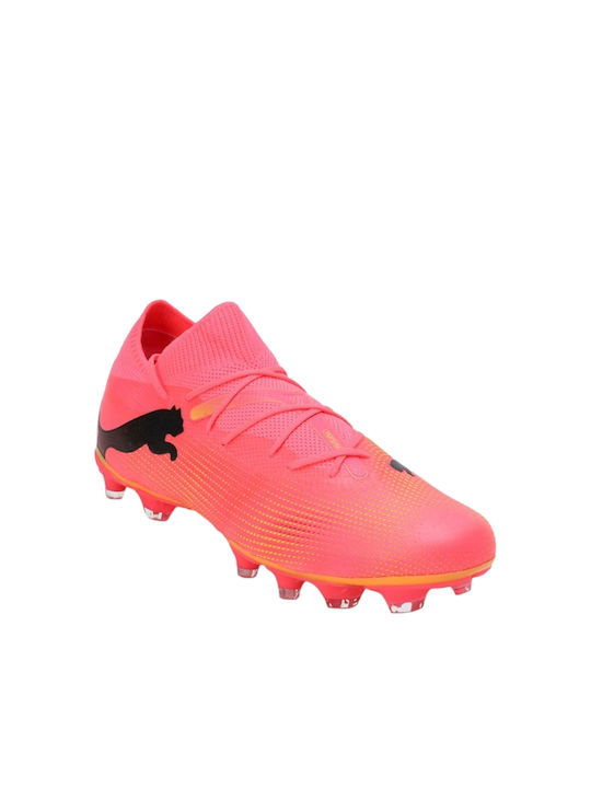 Puma Future 7 Match FG/AG Înalt Pantofi de Fotbal cu crampoane Portocalii