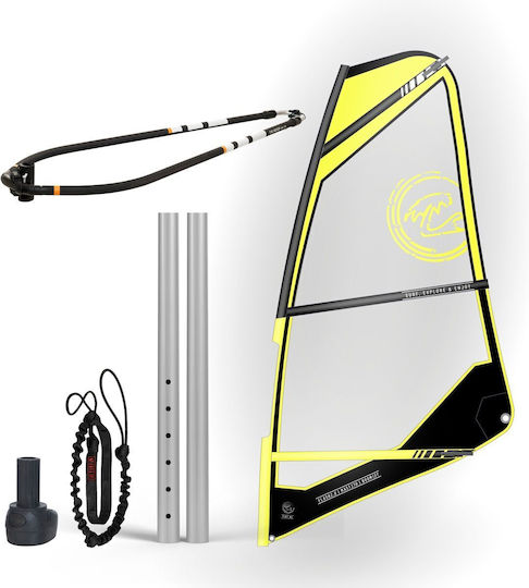 Flash 2.0 Monofilm Sail - Complete Windsurf Sail Set with Aluminum Mast - Tiki