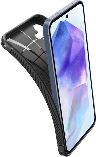 Spigen Rugged Armor Back Cover Silicone 2mm Black (Galaxy A55)