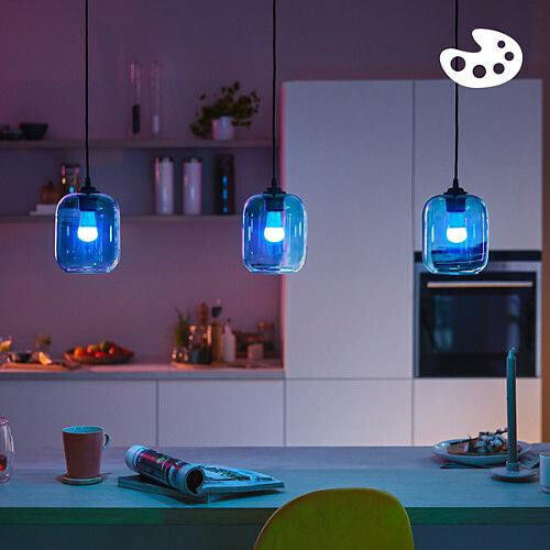 Philips Умна LED Лампа 4.9W за Цокъл E14 и Форма P45 RGB 470лм