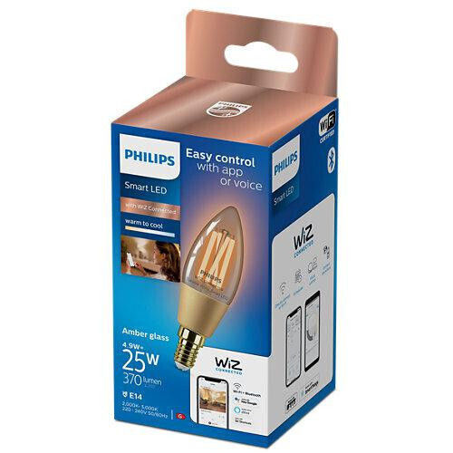 Philips Bec Smart LED 4.9W pentru Dulie E14 și Formă C35 alb cald 370lm