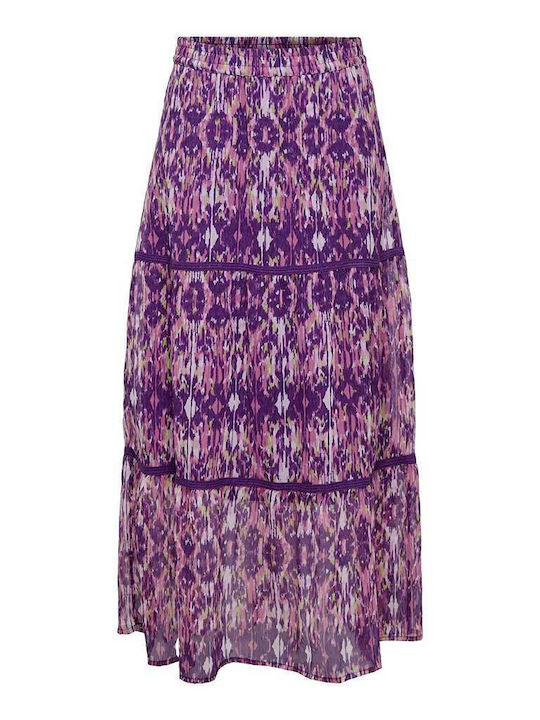 Only Life Maxi Skirt in Purple color