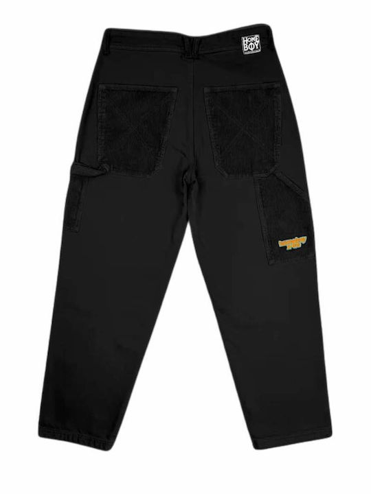 Women's Jean Trousers in Baggy Line Black