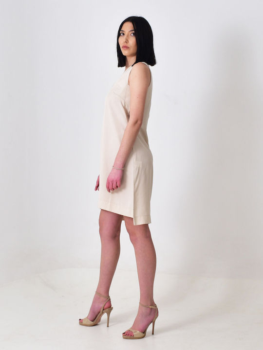 Lotus Eaters Mini Dress Beige