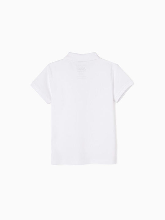 Zippy Kids Polo Short Sleeve White