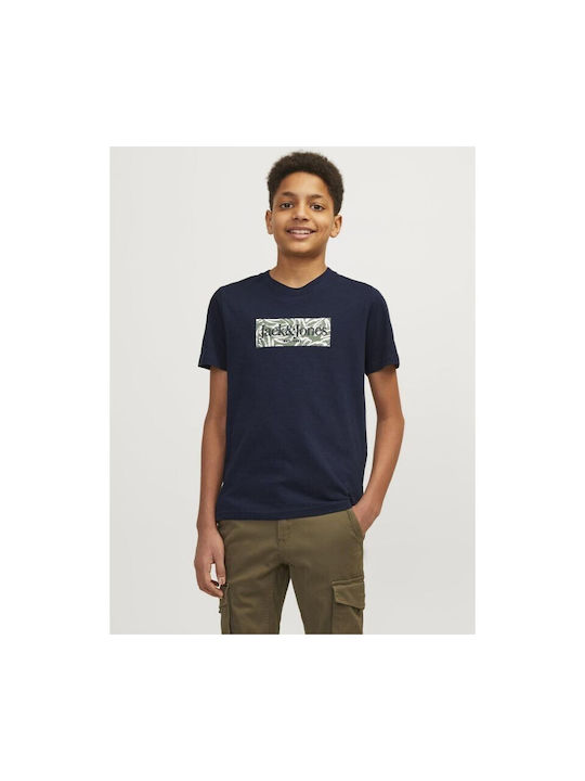 Jack & Jones Παιδικό T-shirt Μπλέ Σκούρο