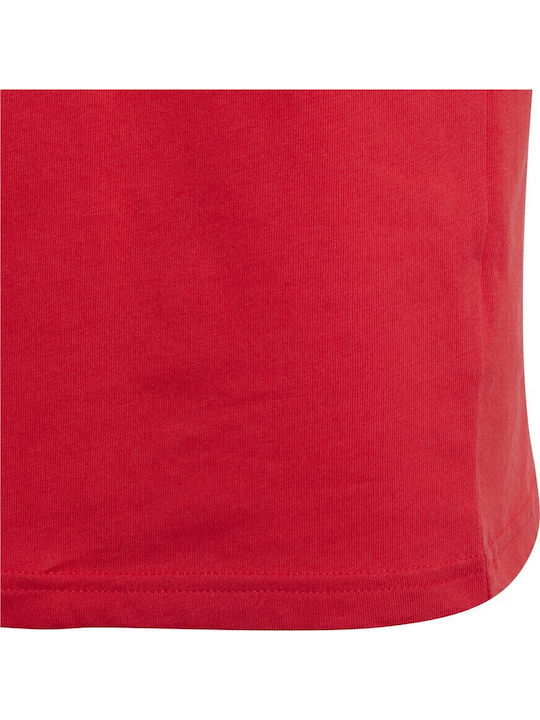 Kinder-T-Shirt rot Essentials 3-Stripes