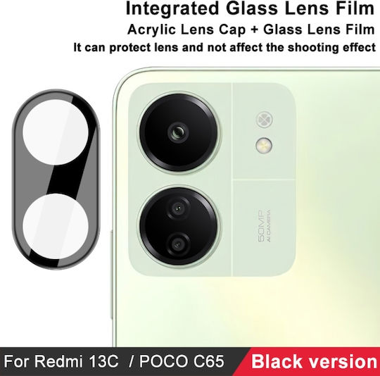 For Xiaomi Redmi 13c 4g / Poco C65 4g Imak High Definition Integrated Glass Lens Film Black Version