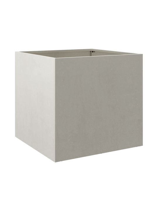 vidaXL Ασημί Planter Box 49x47cm Silver