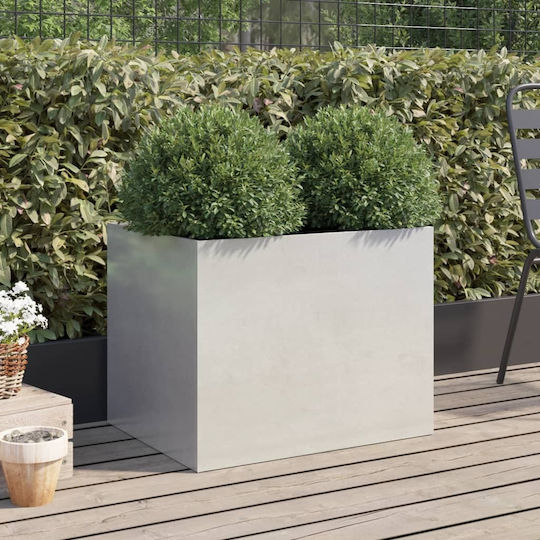 vidaXL Silber Blumenkasten Metallisch Silver 62x46x47cm.