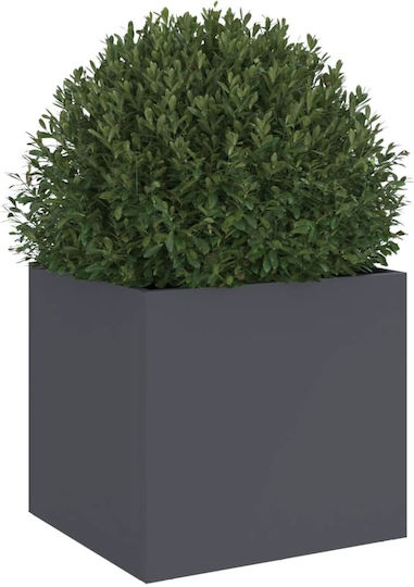 vidaXL Planter Box Plastic Charcoal 32x29x30cm.