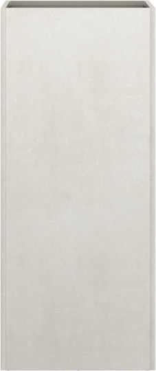 vidaXL vidaXL Metallisches Pflanzgefäß Silber 32x75x27,5 cm