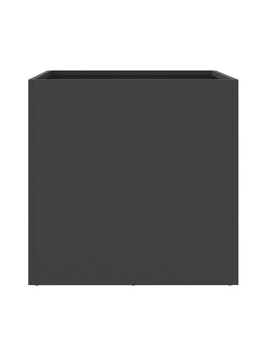 vidaXL Set 2 Planters Plastic Black