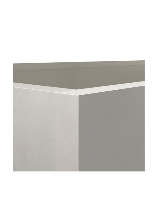 vidaXL Silver Planter Box Metallic Silver 62x46x47cm.