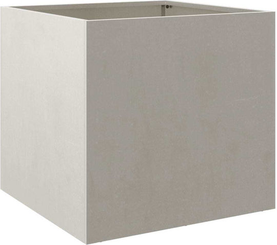 vidaXL Argintiu Set 2 Jardiniere Metalice Silver