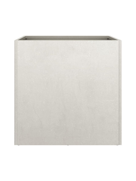 vidaXL Silver Set 2 Planters Metal Silver