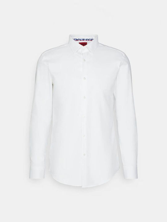 Hugo Boss Koey Men's Shirt Long Sleeve Cotton White