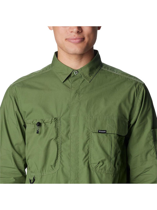Landroamer Long-sleeved Cotton Shirt Green