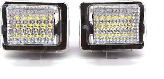 Светлини за регистрационната табела LED 12V за Mercedes-Benz SL / C Class / CL Class / CLS Class / E Class / CLA Class Mini Кабрио 2бр
