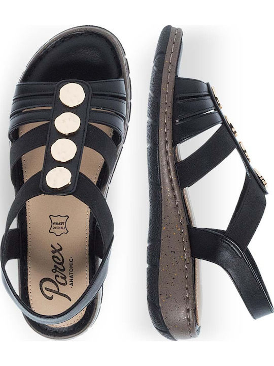 Women's Synthetic Leather Platform Shoes Black