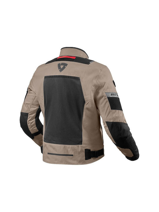 Rev'IT Tornado 4 H2o Herren Motorradjacke 4 Jahreszeiten Wasserdicht Sand/Black