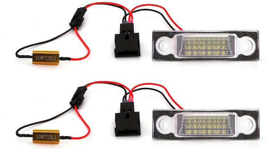 Kennzeichenbeleuchtungen LED 12V für Ford Galaxie Seat Alhambra Volkswagen Sharan 2Stück