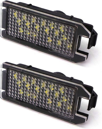 Φώτα Πινακίδας LED Fiat 500 Jeep Grand Cherokee / Compass / Patriot 2τμχ