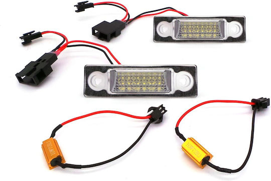 Kennzeichenbeleuchtungen LED 12V für Ford Galaxie Seat Alhambra Volkswagen Sharan 2Stück