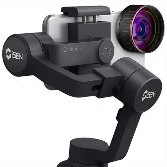 iSEN Capture 2S Gimbal Κινητού με Σταθεροποιητή 3 Αξόνων και 12 ώρες λειτουργίας Μαύρο