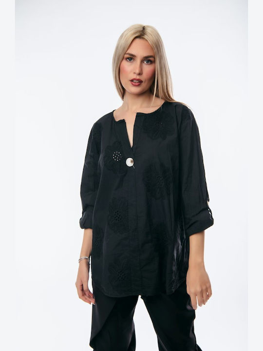 Dress Up De vară Tunică cu Mânecă 3/4 Black