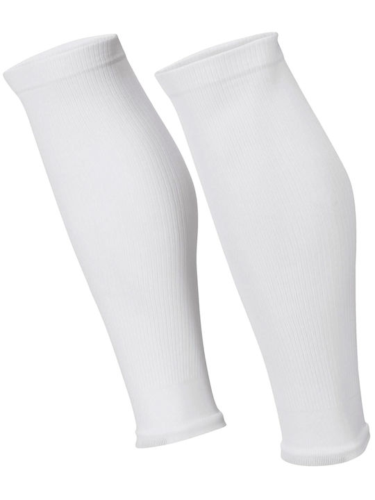 Figli Sports Leg Sleeves για Επικαλαμίδες Ποδοσφαίρου Λευκά 1 Ζεύγος