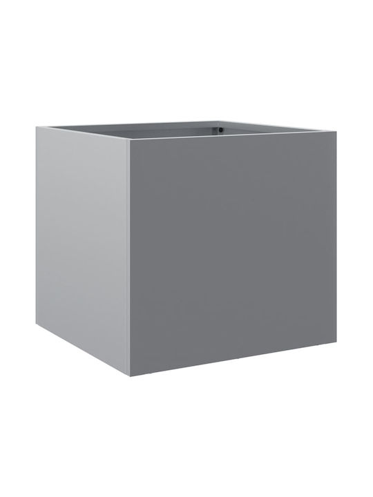 vidaXL Planter Box 32x30cm Silver 841545