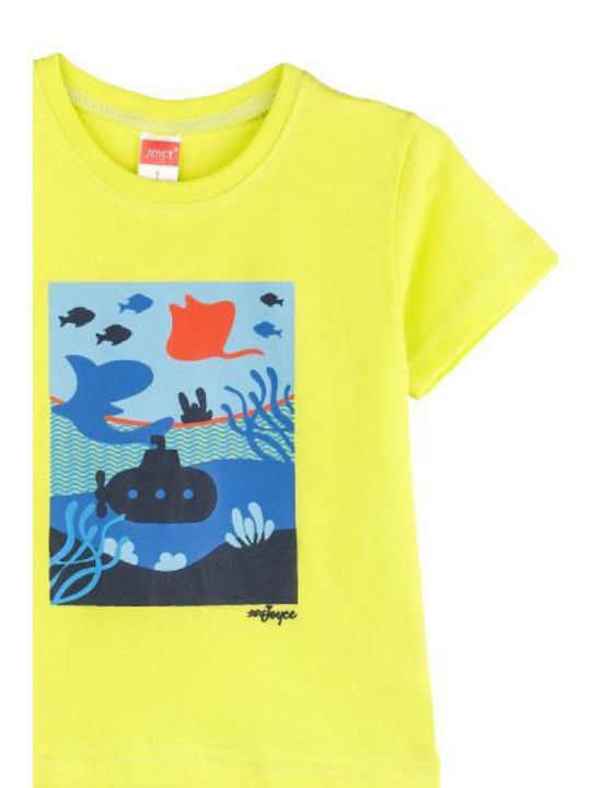 Παιδικό T-shirt Λαχανί Shark Blue