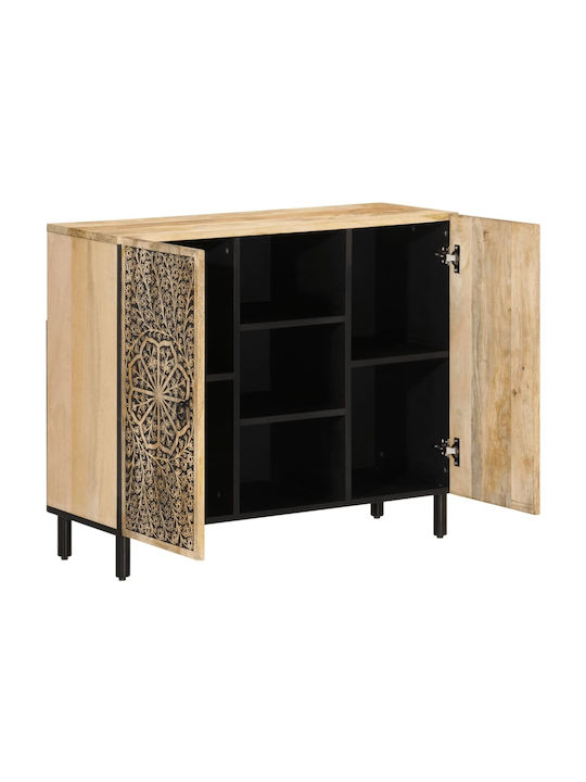 Cabinet Storage Made of Metal & Wood L90xW33xH75cm