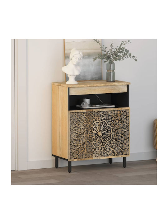 Cabinet Storage Made of Metal & Wood L60xW33xH75cm