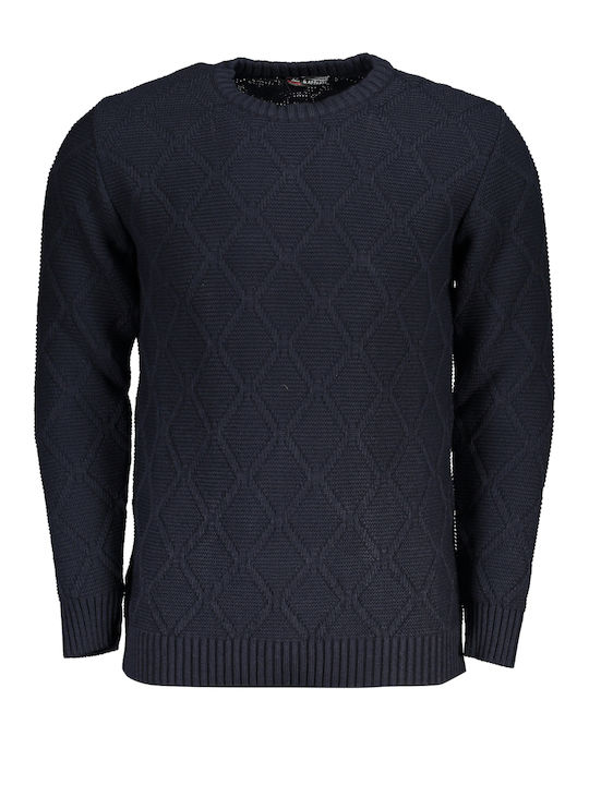 U.S.Grand Polo Club Men's Sweater Turtleneck Blue