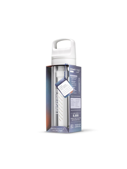 Lifestraw Wasserflasche Kunststoff mit Filter 650ml Weiß