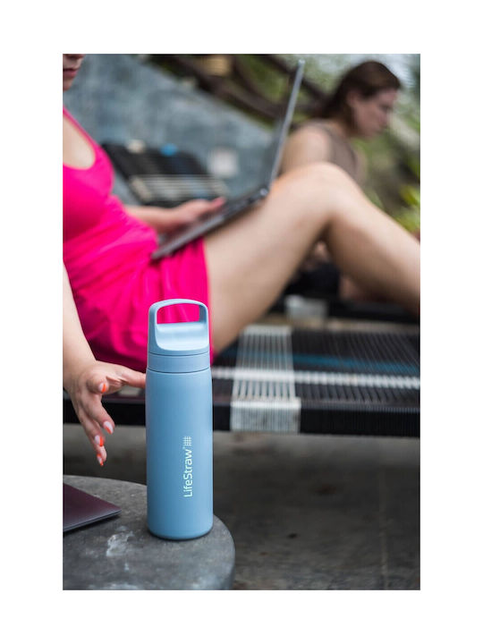 Lifestraw Παγούρι Ανοξείδωτο με Φίλτρο 530ml Γαλάζιο
