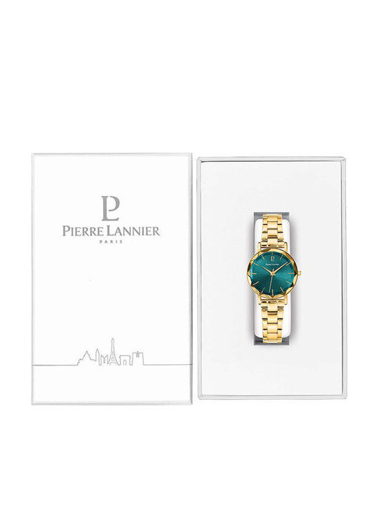 Pierre Lannier Damen Uhr mit Gold Metallarmband