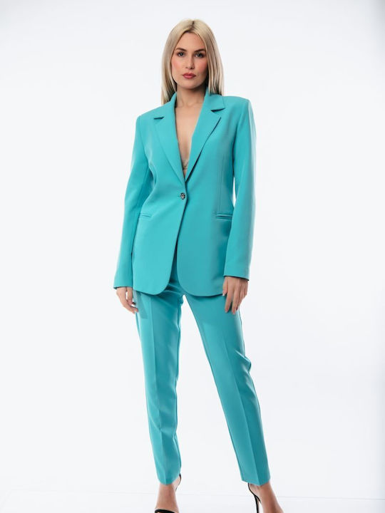 Kannelis Women's Turquoise Set with Trousers