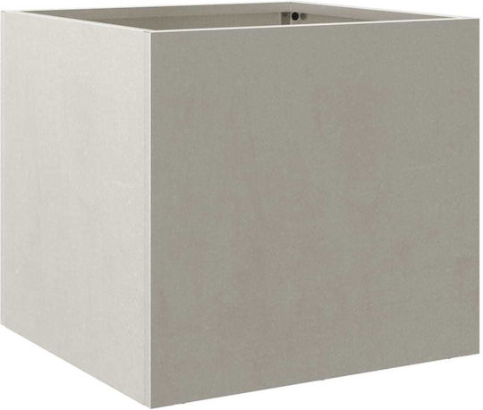 vidaXL Set 2 Metallische Blumenkästen Silber 30cm